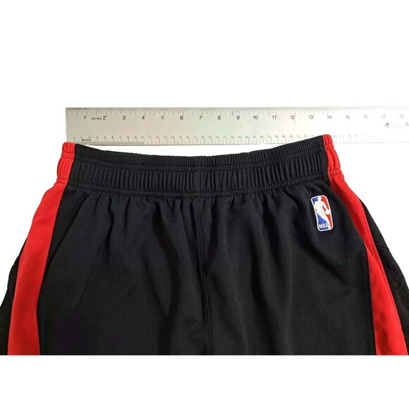 Toronto Raptors Men's Large Adidas Basketball Gym Shorts Black Red White NBA - Picture 9 of 10